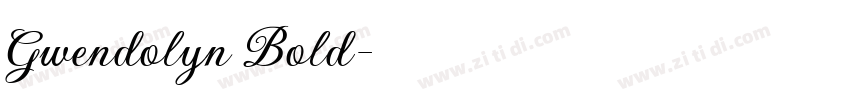 Gwendolyn Bold字体转换